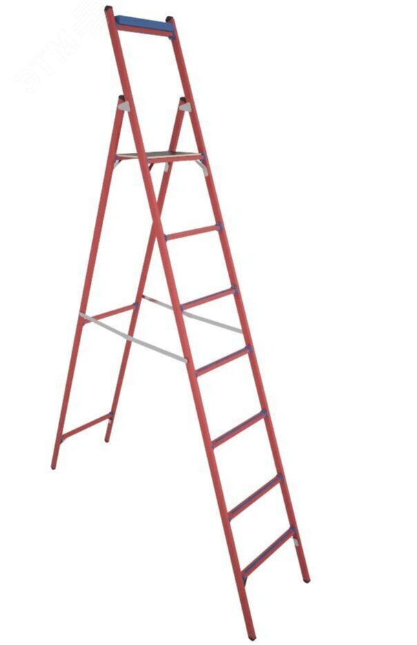 Изображение товара Стремянка стеклопластиковая диэлектрическая ССД-2,3 с симметричной опорой (шт)