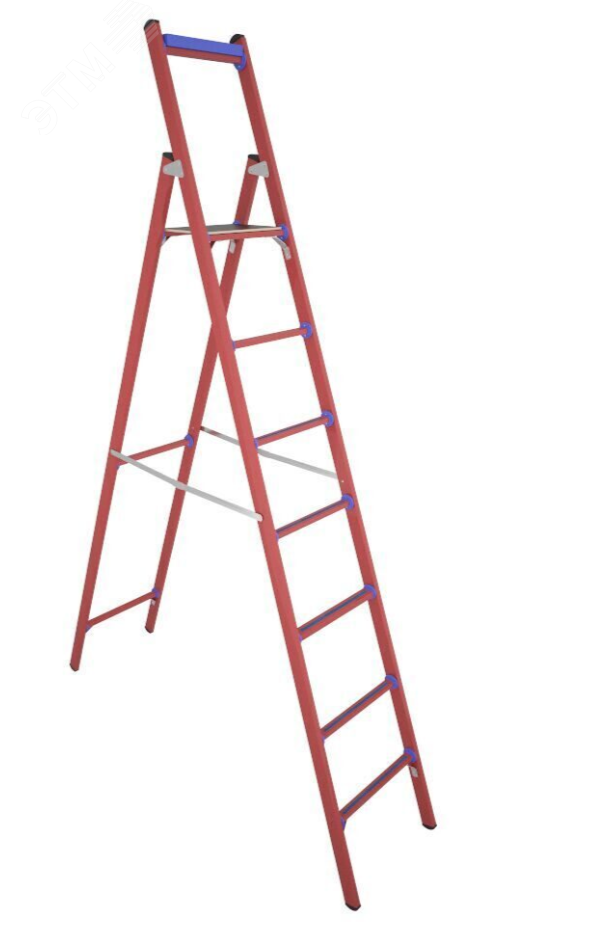 Изображение товара Стремянка стеклопластиковая диэлектрическая ССД-2,3 Е с симметричной опорой (шт)