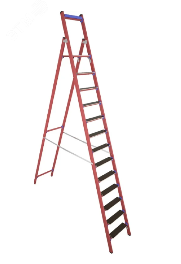 Изображение товара Стремянка стеклопластиковая диэлектрическая ССД-4,0 ЕТ с симметричной опорой (шт)