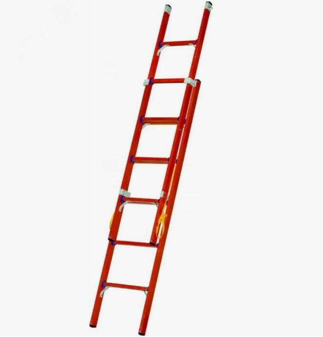 Изображение товара Лестница стеклопластиковая приставная раздвижная диэлектрическая ЛСПРД-4,0 Е (шт)