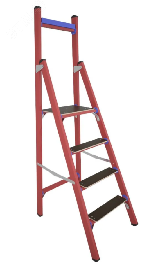 Изображение товара Стремянка стеклопластиковая диэлектрическая СВД-1,0 ЕТ с вертикальной опорой телеком (шт)