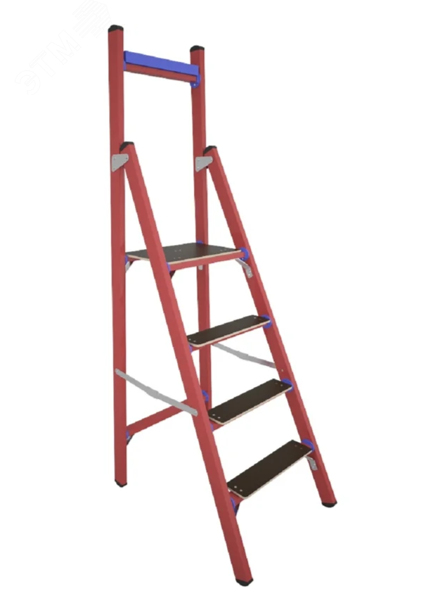 Изображение товара Стремянка стеклопластиковая диэлектрическая СВД-1,3 с вертикальной опорой (шт)