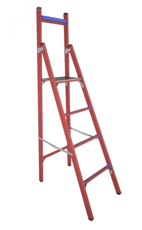 Изображение товара Стремянка стеклопластиковая диэлектрическая СВД-1,5 Е с вертикальной опорой (шт)