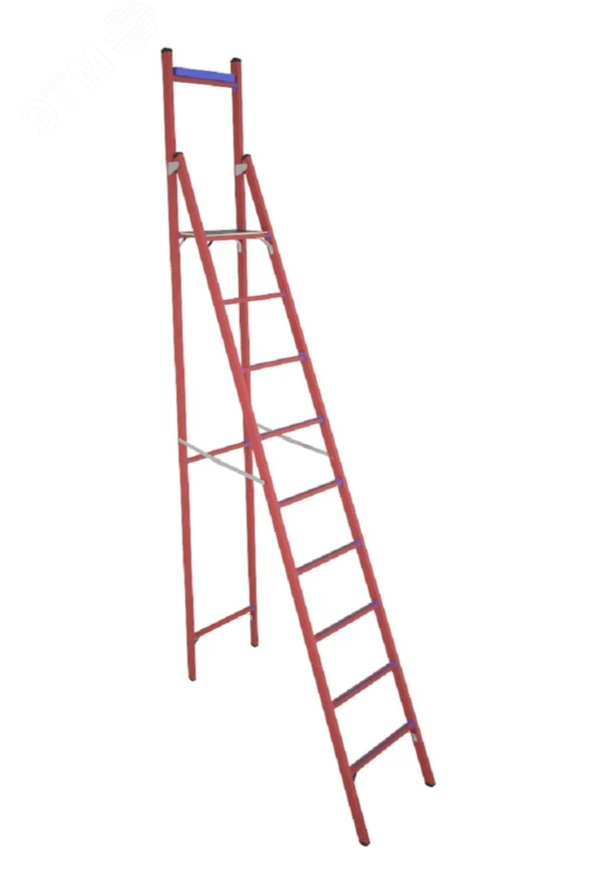 Изображение товара Стремянка стеклопластиковая диэлектрическая СВД-3,5 Е с вертикальной опорой (шт)