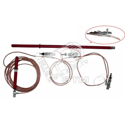 Изображение товара Заземление переносное ЗПЛ-10Н-К для ВЛ до 10 кВ электробезопасность