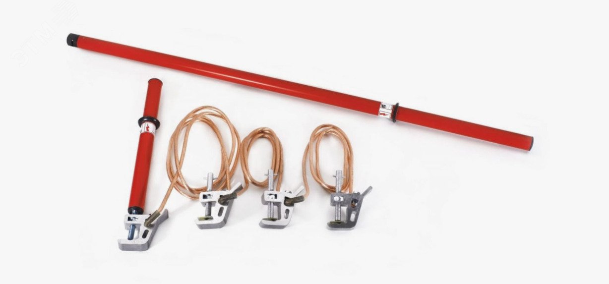 Изображение товара Переносное заземление ЗПЛ-15-03 СИП 25 мм2 для электромонтажных работ