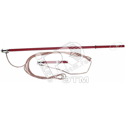 Изображение товара Заземляющая штанга для воздушных линий до 35 кВ 12 м 25 мм2 Электро Трейд