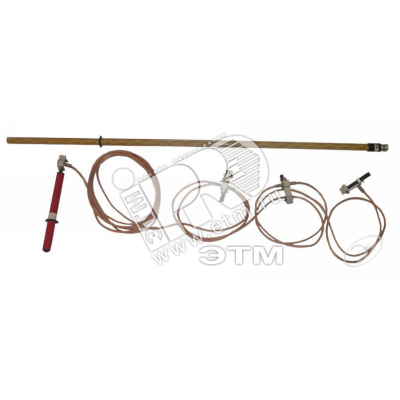 Изображение товара Заземление переносное ЗПП-35Н для электросетей 35кВ с штангой и проводом