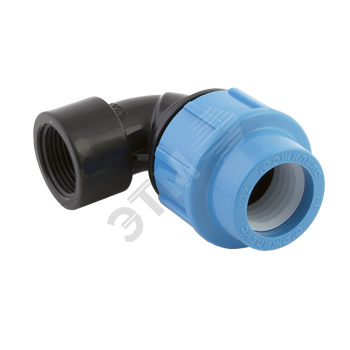 Изображение товара Отвод 32х1 для труб ПНД с резьбовым соединением, диаметр 32 мм