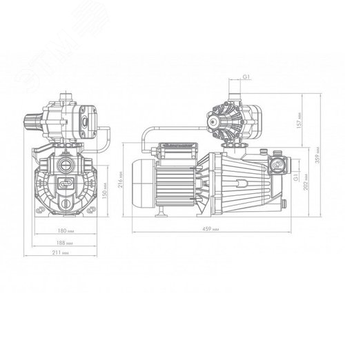 Станция насосная ДЖАМБО 70/50П-К Комфорт, пластик,2.0 - фото 5