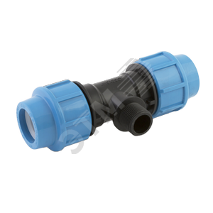 Тройник 32х3/4' Пх32 для труб ПНД - фото 1