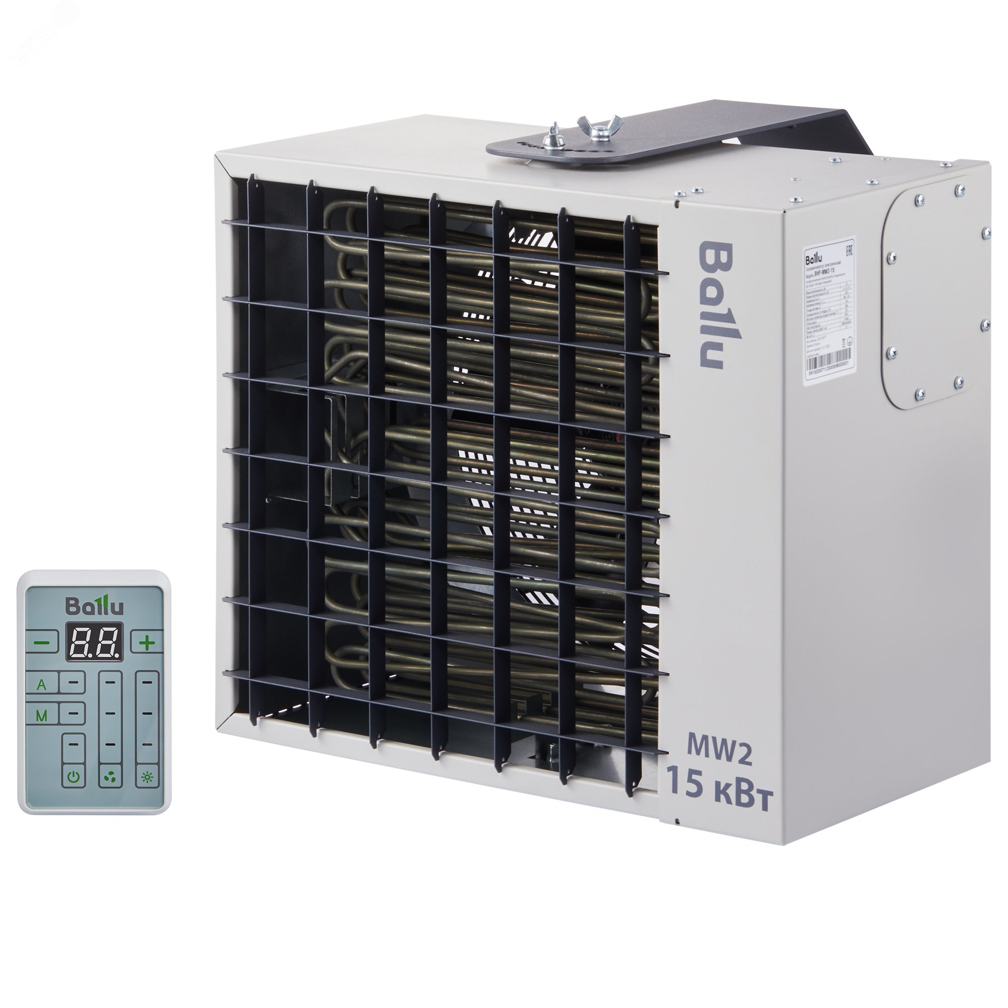 Изображение товара Электрический тепловентилятор на 15 кВт с регулировкой угла наклона