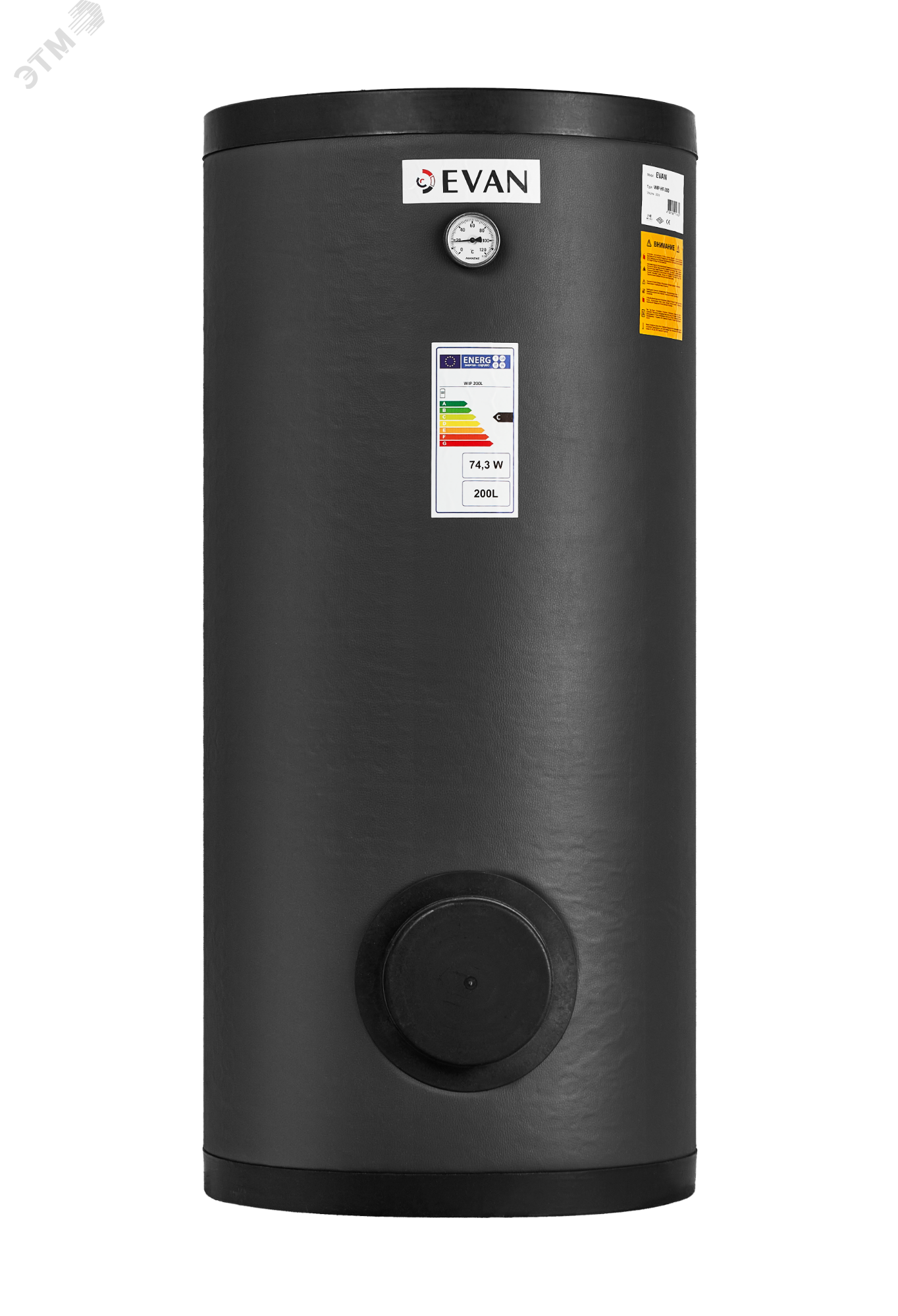 Изображение товара Водонагреватель WIP-HT-500 косвенного нагрева для теплового насоса с одним змеевиком (шт)