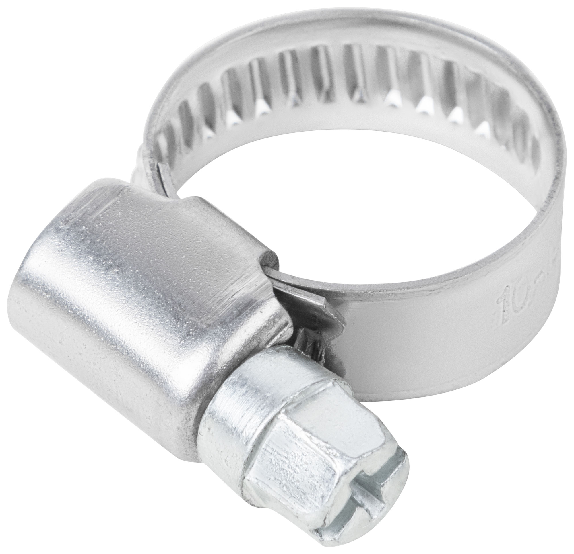 Хомут обжимной накатной 10-19мм нержавеющая сталь ширина 9мм