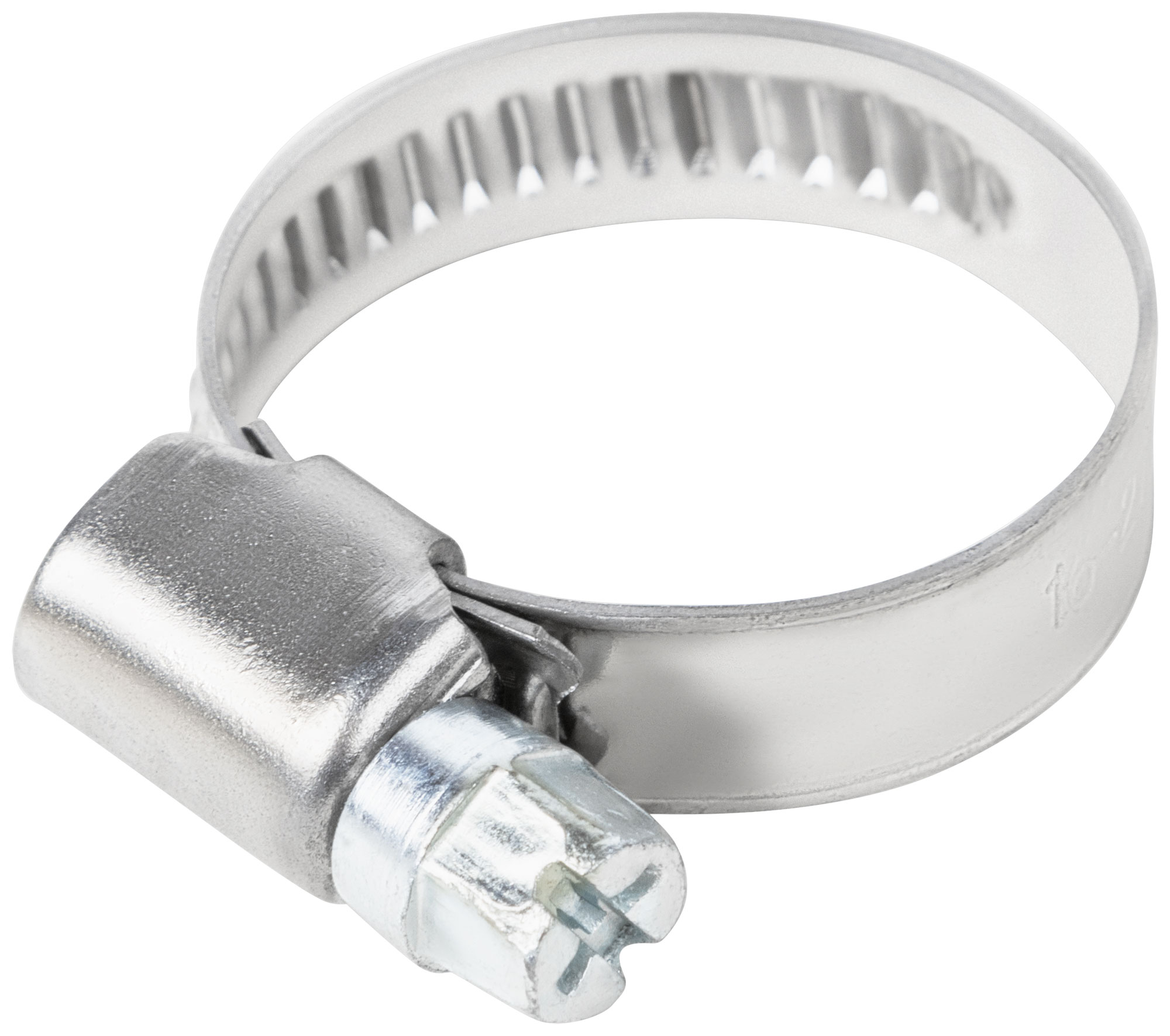 Хомут обжимной накатной 16-27мм нержавеющая сталь 9мм