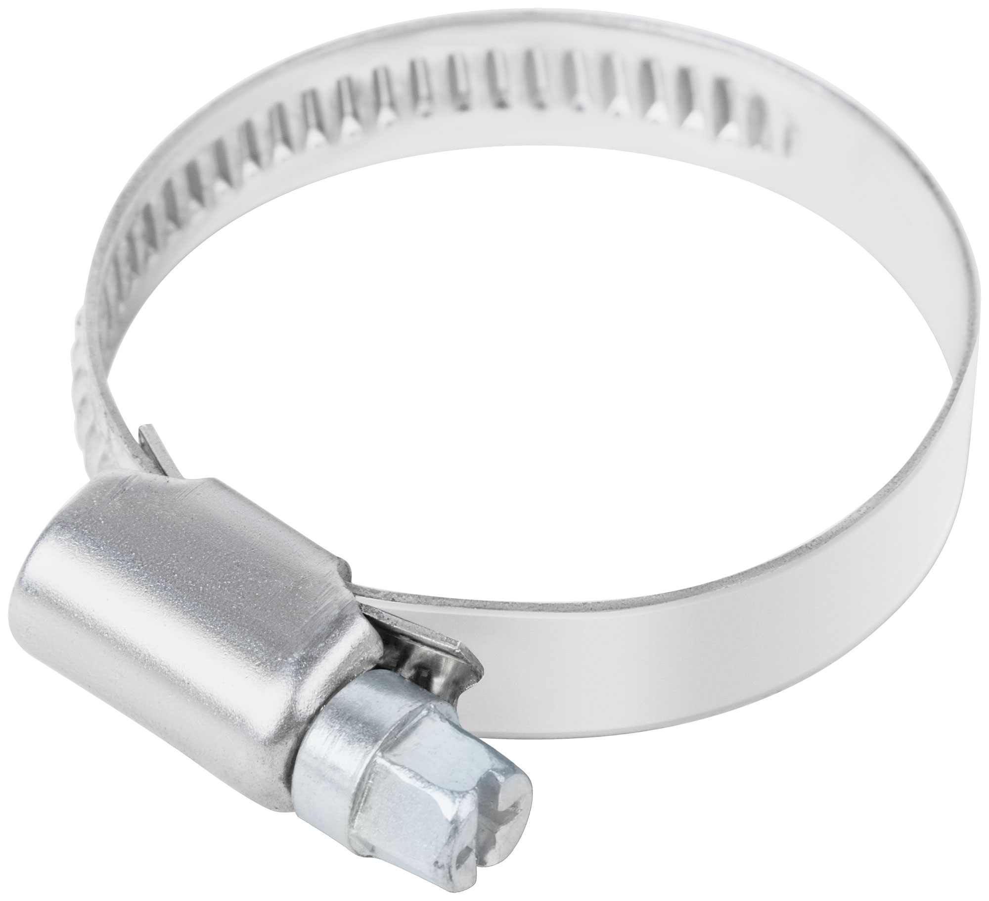 Хомут обжимной накатной 25-40мм нержавеющая сталь ширина 9мм