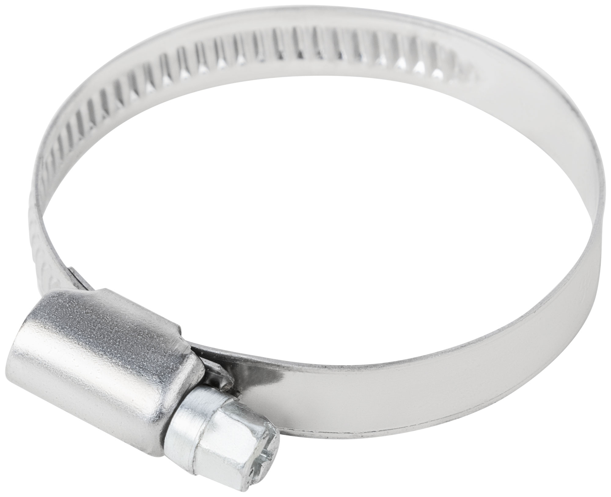 Хомут обжимной накатной 32-50мм нержавеющая сталь 9мм