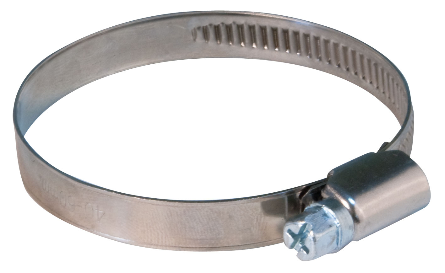 Хомут обжимной накатной 16-27мм нержавеющая сталь ширина 12мм