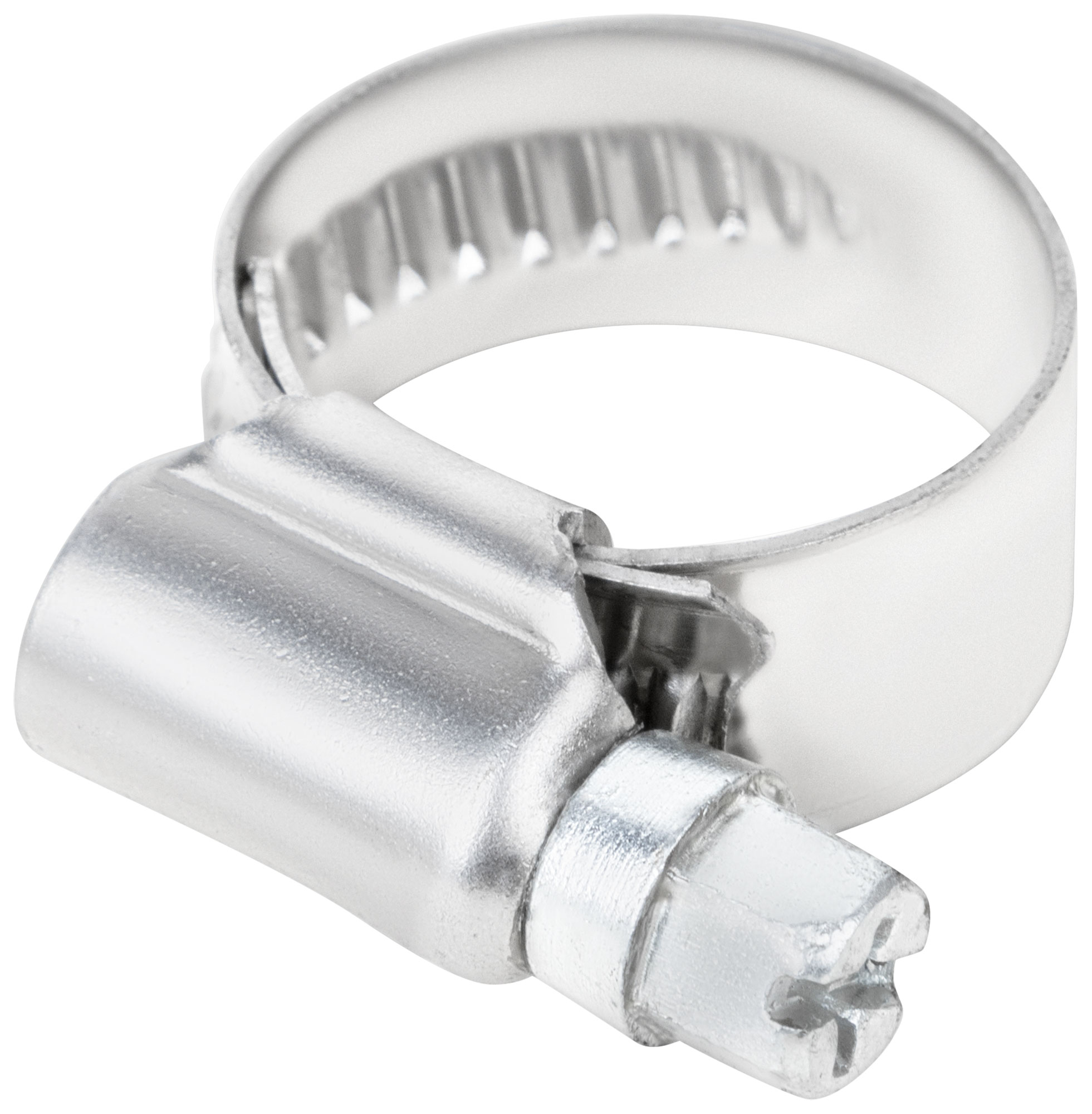 Хомут обжимной накатной 12-20мм нержавеющая сталь ширина 12мм