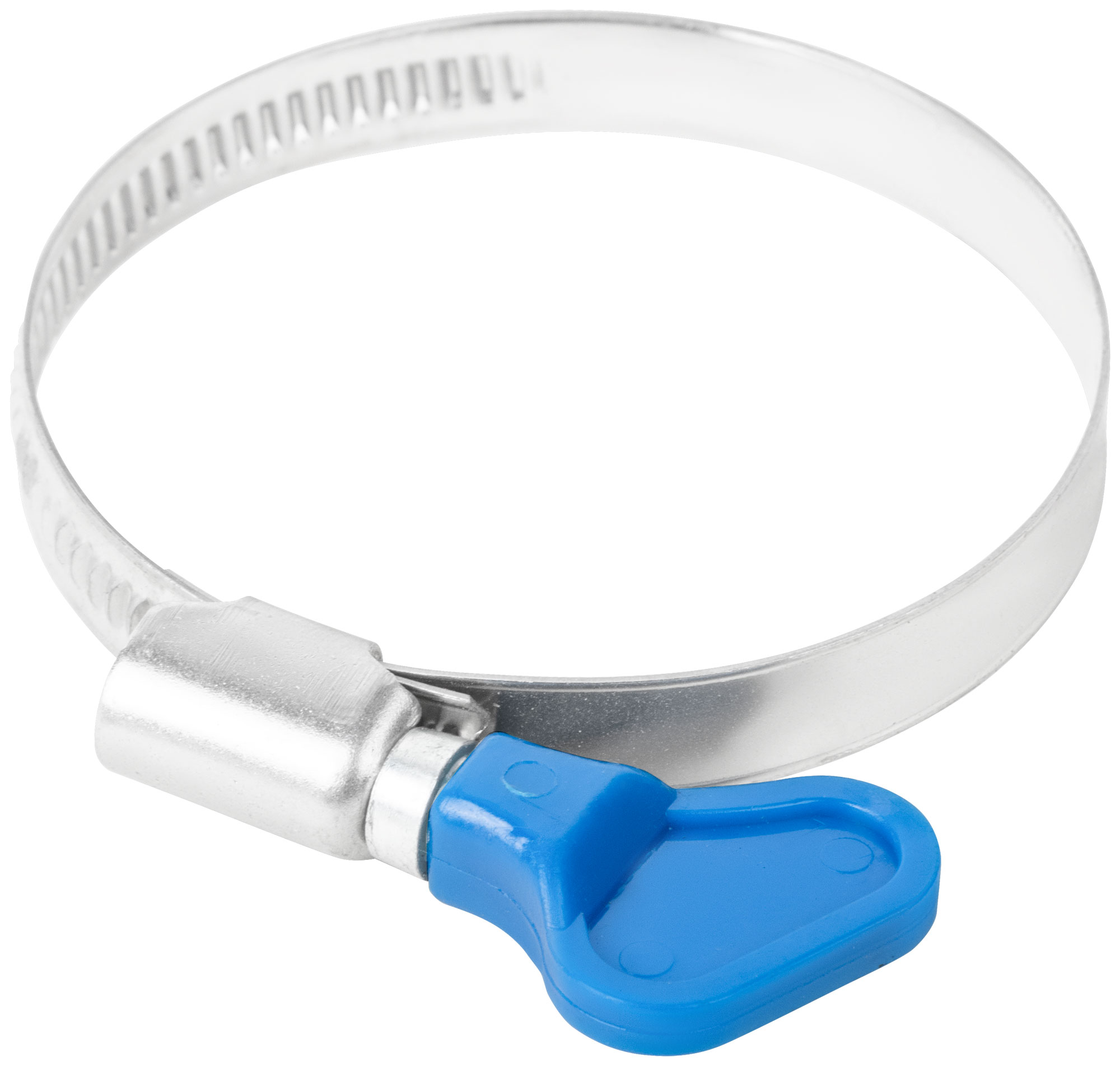 Хомут обжимной накатной 40-60мм нержавеющая сталь ширина 9мм с ключом