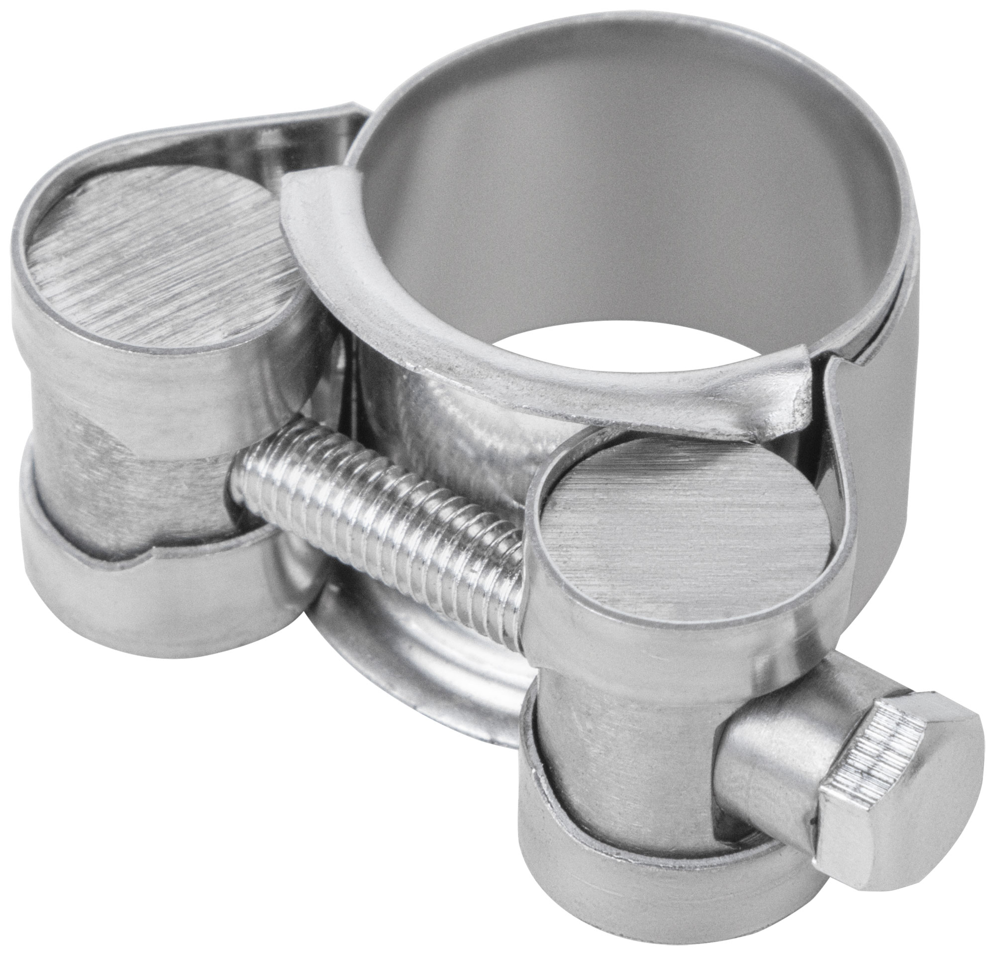 Хомут обжимной силовой шарнирный 20-22мм нержавеющая сталь