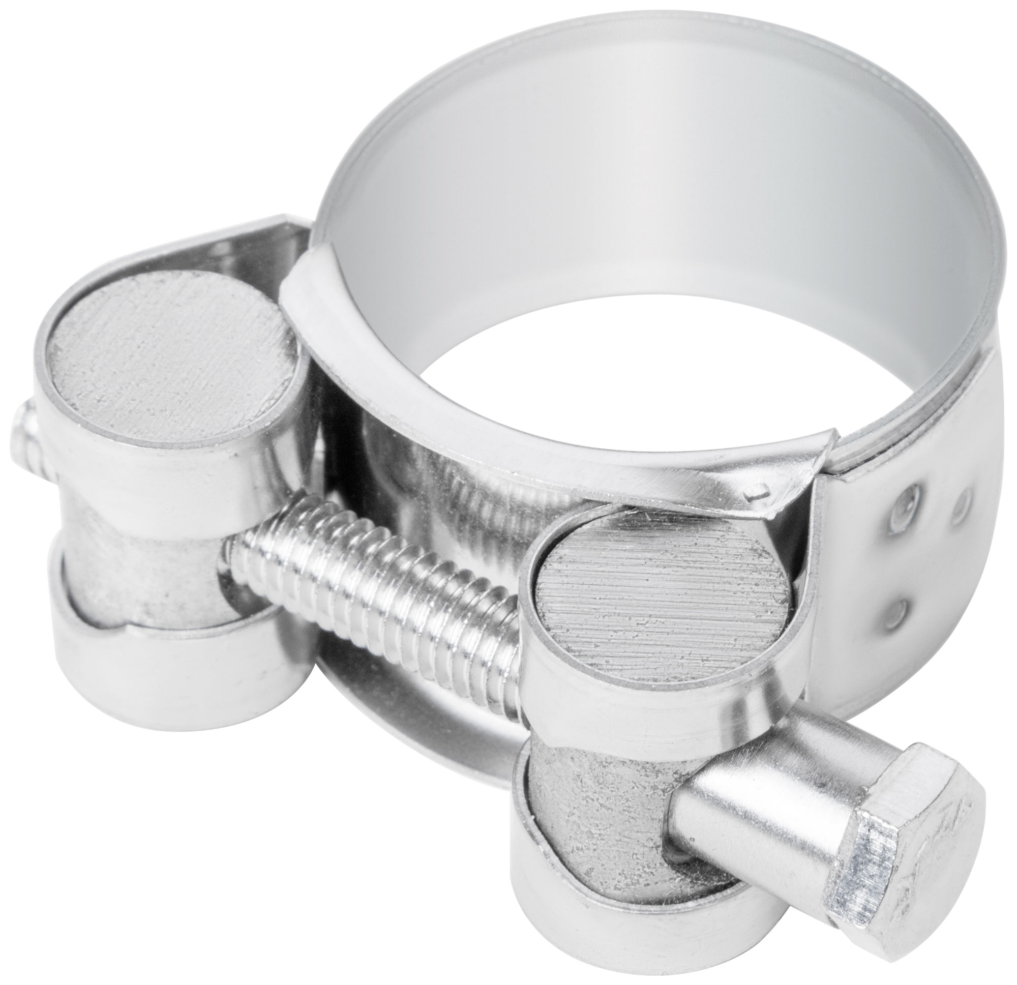 Хомут обжимной силовой шарнирный 29-31мм нержавеющая сталь