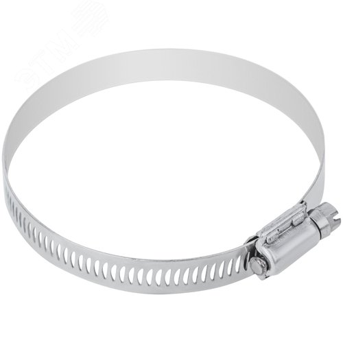 Хомут обжимной просечной 65-89мм нержавеющая сталь ширина 12.7мм - фото 4