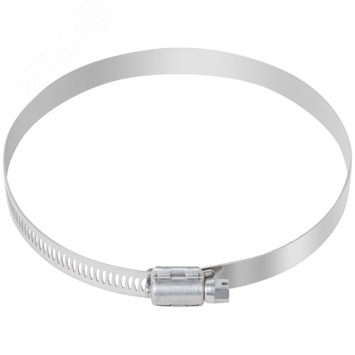 Хомут обжимной просечной 105-127мм нержавеющая сталь ширина 12.7мм - фото 3