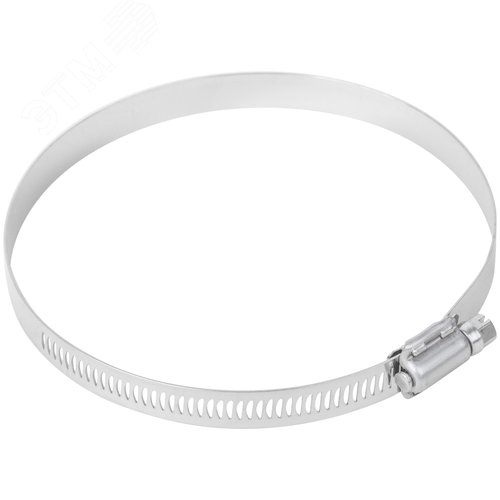 Хомут обжимной просечной 105-127мм нержавеющая сталь ширина 12.7мм - фото 4