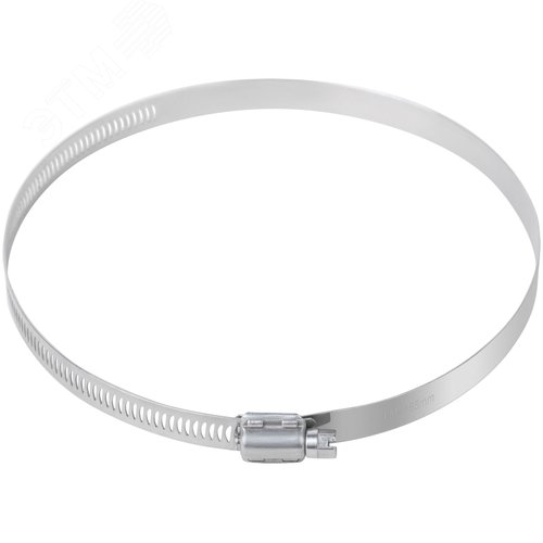 Хомут обжимной просечной 120-165мм нержавеющая сталь ширина 12.7мм - фото 3