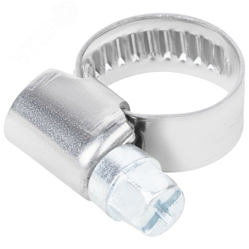 Хомут обжимной накатной 9-14мм нержавеющая сталь 9мм - фото 1