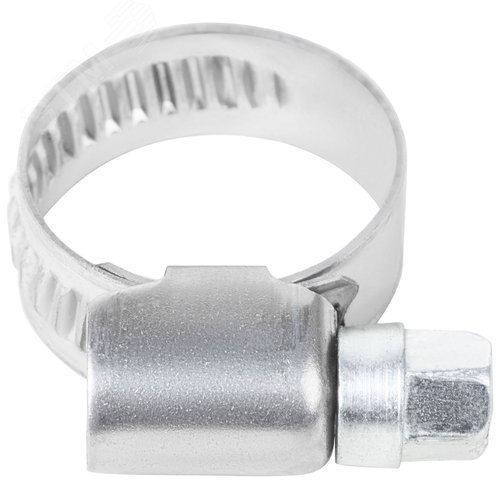 Хомут обжимной накатной 10-19мм нержавеющая сталь ширина 9мм - фото 3