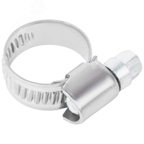 Хомут обжимной накатной 10-19мм нержавеющая сталь ширина 9мм - фото 4