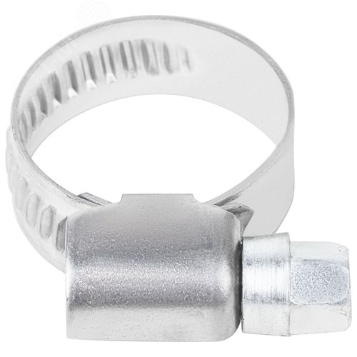 Хомут обжимной накатной 12-20мм нержавеющая сталь 9мм - фото 3