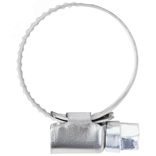 Хомут обжимной накатной 16-27мм нержавеющая сталь 9мм - фото 2