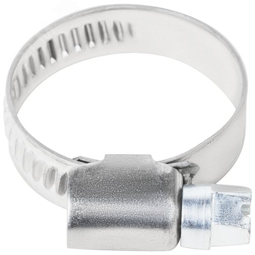 Хомут обжимной накатной 16-27мм нержавеющая сталь 9мм - фото 3