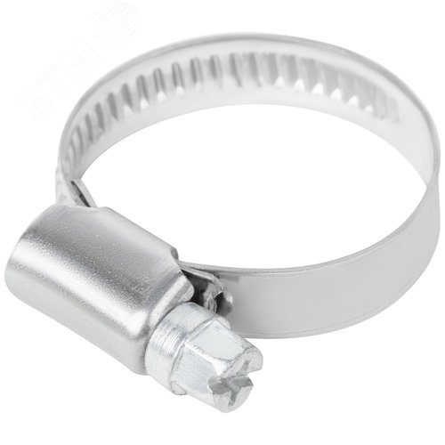 Хомут обжимной накатной 16-32мм нержавеющая сталь 9мм - фото 1