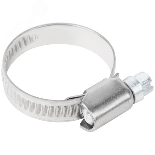 Хомут обжимной накатной 16-32мм нержавеющая сталь 9мм - фото 4