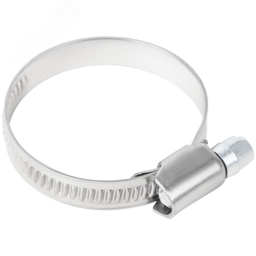 Хомут обжимной накатной 26-44мм нержавеющая сталь 9мм - фото 4