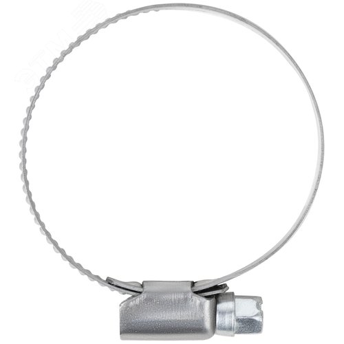 Хомут обжимной накатной 32-50мм нержавеющая сталь 9мм - фото 2