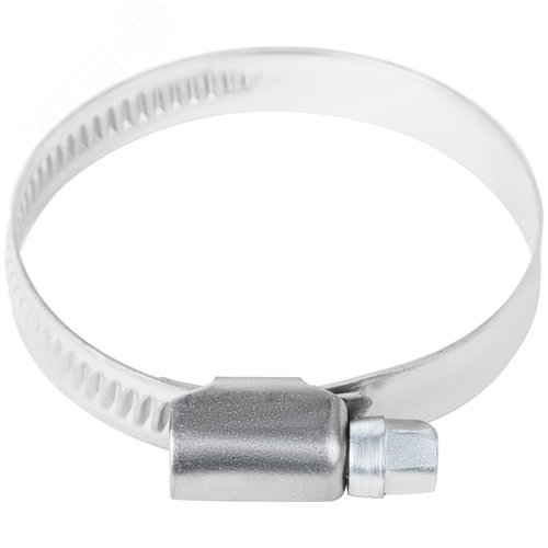 Хомут обжимной накатной 32-50мм нержавеющая сталь 9мм - фото 3
