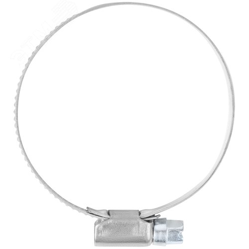 Хомут обжимной накатной 40-60мм нержавеющая сталь 9мм - фото 2