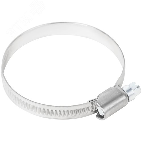 Хомут обжимной накатной 40-60мм нержавеющая сталь 9мм - фото 4