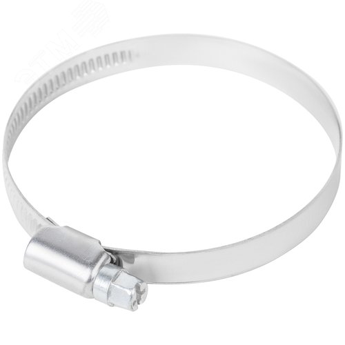 Хомут обжимной накатной 50-70мм нержавеющая сталь 9мм - фото 1