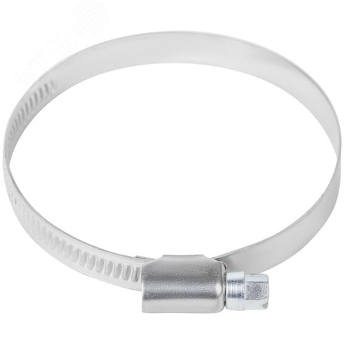 Хомут обжимной накатной 50-70мм нержавеющая сталь 9мм - фото 3