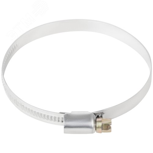 Хомут обжимной накатной 60-80мм нержавеющая сталь 9мм - фото 3