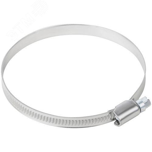 Хомут обжимной накатной 70-90мм нержавеющая сталь 9мм - фото 4