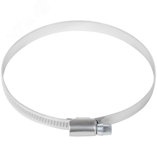 Хомут обжимной накатной 80-100мм нержавеющая сталь 9мм - фото 3