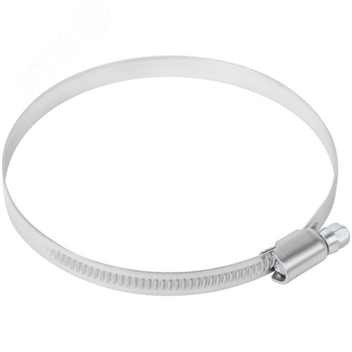 Хомут обжимной накатной 80-100мм нержавеющая сталь 9мм - фото 4