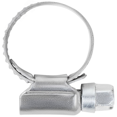 Хомут обжимной накатной 12-20мм нержавеющая сталь ширина 12мм - фото 2